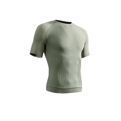 Stonehenge Textures Men’s Compression Gym T-Shirt Seamless Muscle Fit