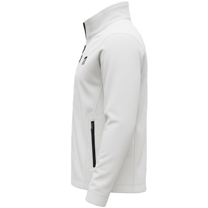 Stonehenge Textures White Softshell Jacket Luxury Athleisure Urban Explorer Waterproof, Windproof, Premium Performance Wear