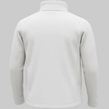 Stonehenge Textures White Softshell Jacket Luxury Athleisure Urban Explorer Waterproof, Windproof, Premium Performance Wear