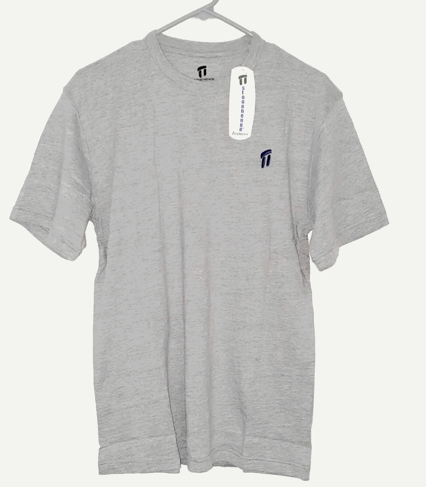 Stonehenge Textures 100% Cotton Short Sleeves T Shirt with Embroidered Logo
