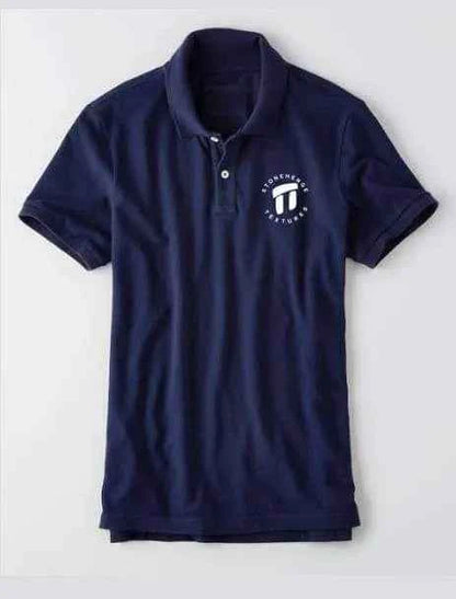 Stonehenge Textures Navy Blue Polo Shirt Premium Outdoor Style Meets Everyday Comfort