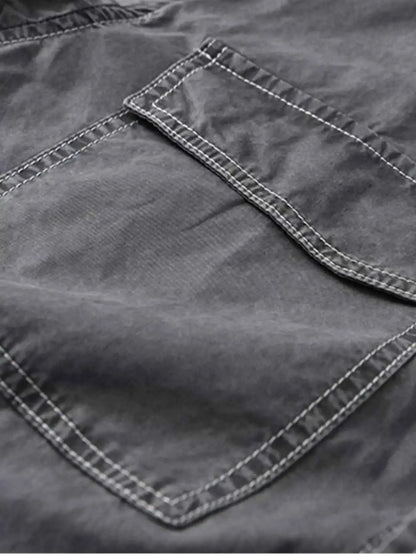 Men's Plus Size Button Up Short Sleeve Shirt