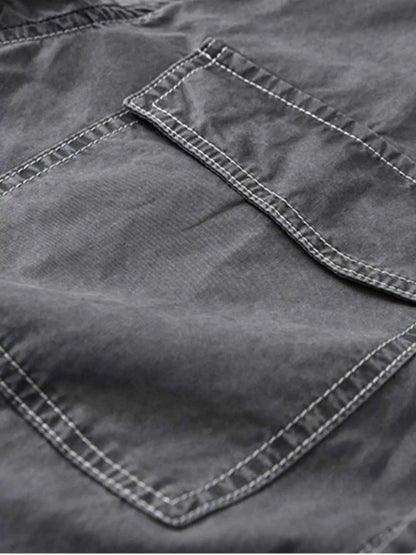 Men's Plus Size Button Up Short Sleeve Shirt