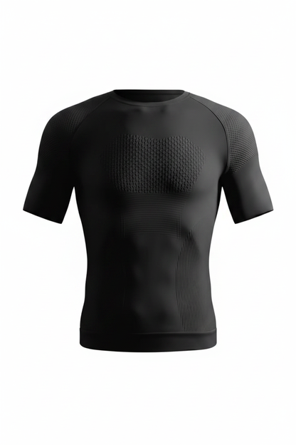 Black Compression T-Shirt Front View