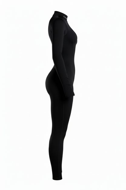 Black Performance Bodysuit Side View