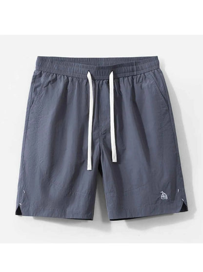 Men's Plus Size Drawstring Pocketed Shorts