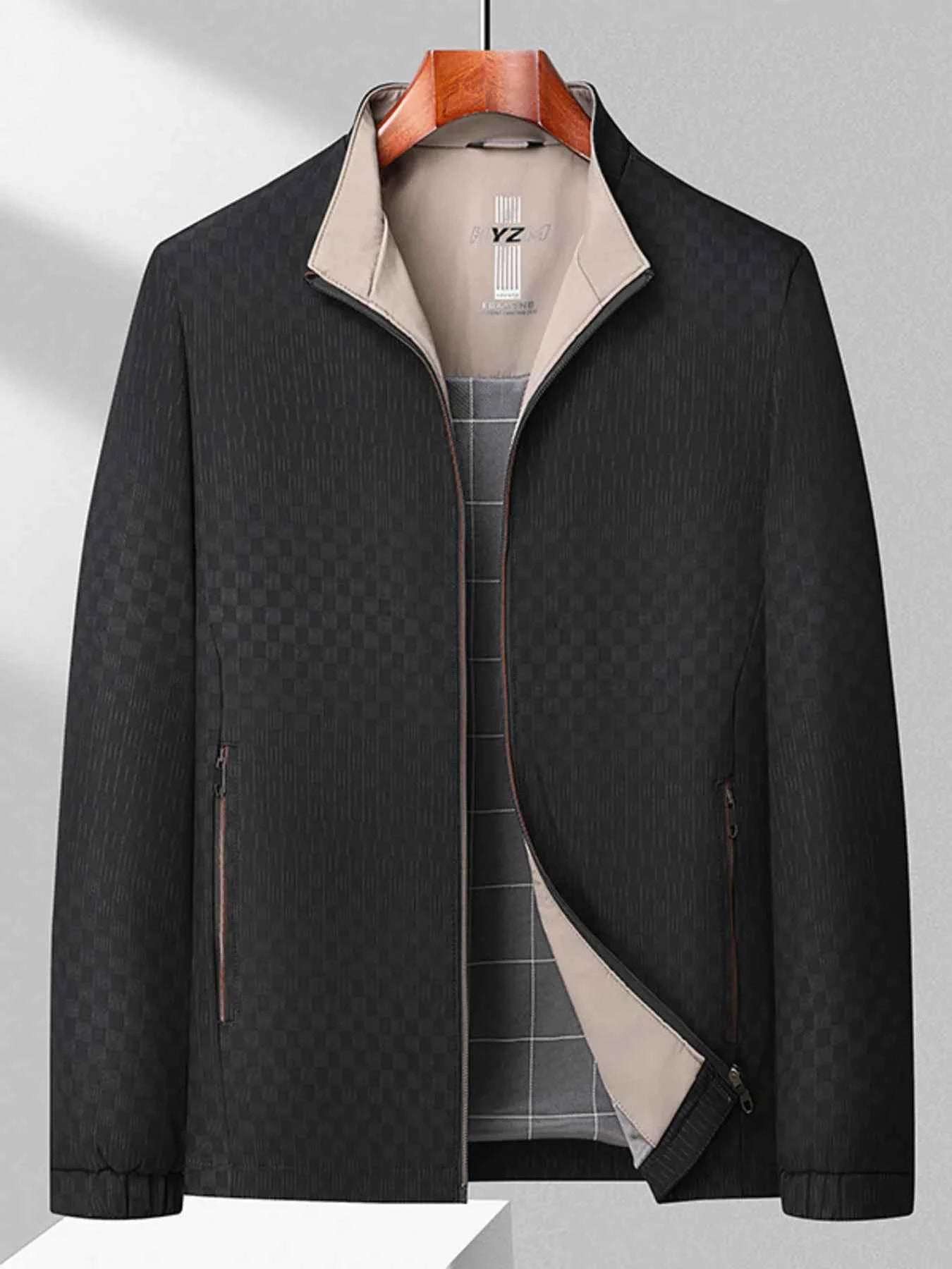 Men’s Plus Size Zip Up Long Sleeve Jacket – Casual Lightweight Outerwear with Pockets