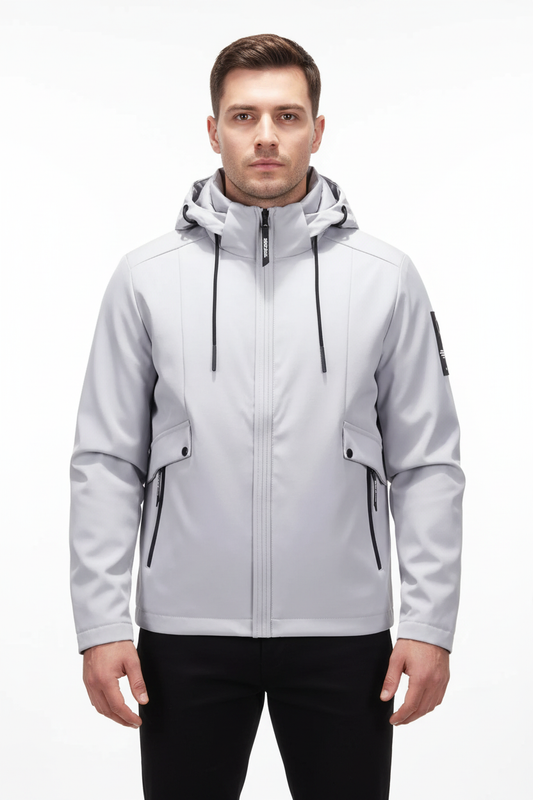 Male Model Wearing Premium Technical Jacket